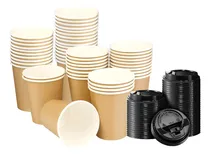 Comprar X150 Vaso Kraft Vasos Cafe Vaso Polipapel Liso C\u002Ftapa 8oz Vasos Termicos Desechables Vaso Café Vasos Polipapel 8 Oz Vaso Polipapel Kraft Vaso Desechable Cafe Vasos Para Cafe Desechable Pasteleriuscl