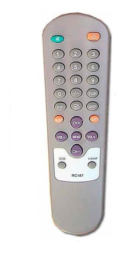 Control Remoto Tv Para Ranser Durabrand Crown Y Mas Tv-187