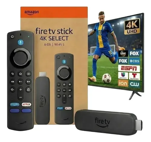 Amazon Firetv Stick 4k Stick Wifi6 Com Alexa Por Voz Preto