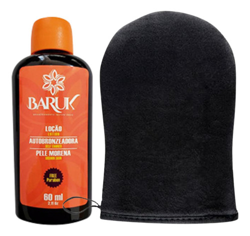 Autobronzeador Baruch Pele Morena 60ml + Luva Aplicadora