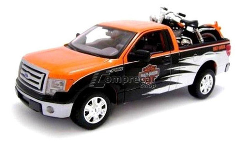 Miniatura Ford F-150 Stx 1/27 + Flh Duo Glide Harley 1/24