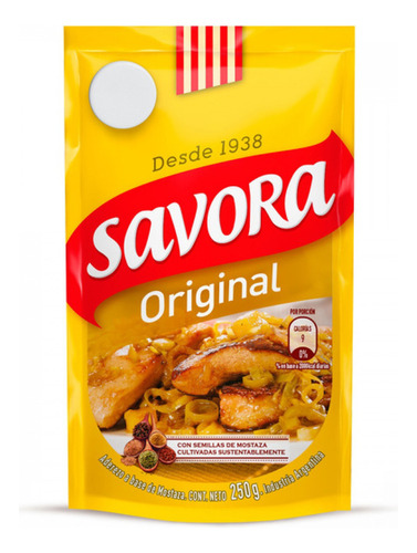 Mostaza Savora Original en doypack 250 g