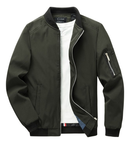 Chaqueta Casual De Aviador Para Hombre Primavera Otoño [u]