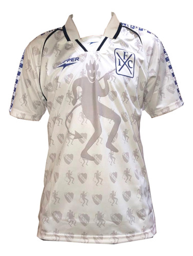 Camiseta Independiente Retro Diablo Blanca 1998