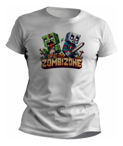 Remeras Minecraft Adultos Estampados Originales - 7558