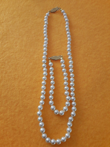 Elegante Juego De Collar En Perla, Ideal Para Mama Tj601