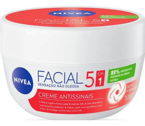 Creme Hidratante Facial Antissinais Nivea 100g 