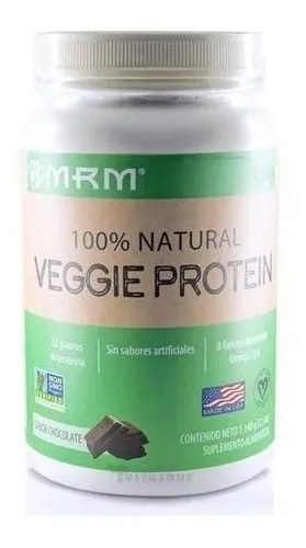 Mrm Nutrition 100% Natural Veggie Protein 2.5 Lb Sabor Chocolate