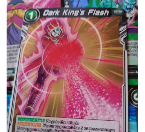 Dark King Flash Carta Dragon Ball Original Bandai 