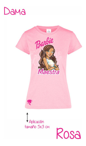 Playera Maestra Barbie Super Moda Oficios Dama