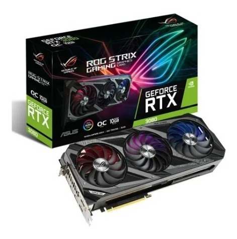 Placa De Video Asus Rog Strix Rtx 3080 Gaming 12gb Oc