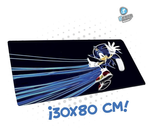 Mouse Pad Sonic The Hedgehog 30x80 Cm Nuevo