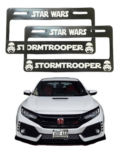 Set 2 Portaplacas Star Wars Stormtrooper Auto/camioneta