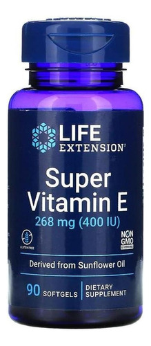 Life Extension Vitamina E 90 Cápsulas De 400 Iu