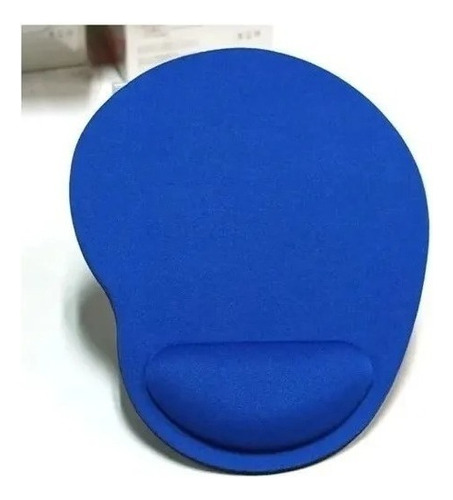 Mouse Pad Almohadilla Gel Microfibra Erganomico Color Azul