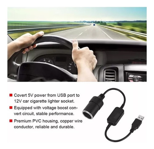 2 Conectores Usb De 5 V A 12 V Para Encendedor De Coche, Mac
