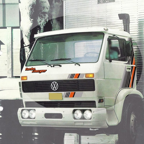 Imagem 2 de 4 de Kit Faixa Volkswagen 1989 Adesivos Caminhão Turbo Charger