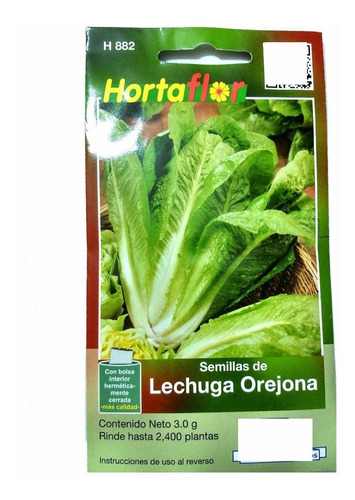 2400 Semillas De Lechuga Orejona Hortaliza 882