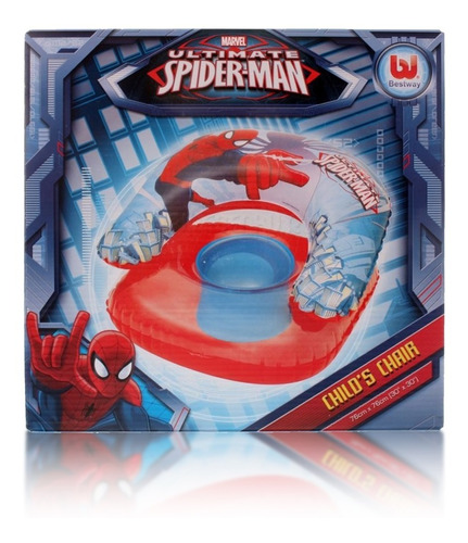 Spiderman Sillon Inflable 76x76 Cm