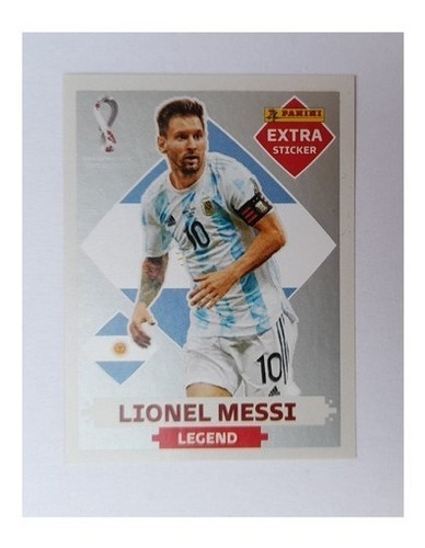 Figurita // Messi Extra Sticker Legend // Qatar 2022 - Plata