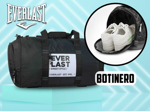 Imagen 6 de 10 de Bolso Everlast Gym Grande Deportivo Urbano Reforzado Tira De Hombro Color La Mejor Calidad! Diseño Local By Happy Buy