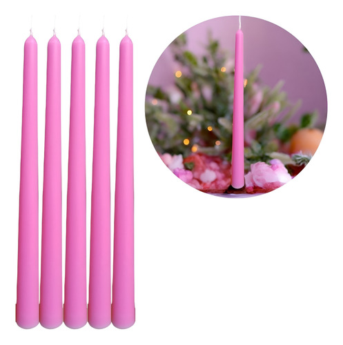 Vela Para Castiçal Palito Grande 26cm Kit 10 Unidades