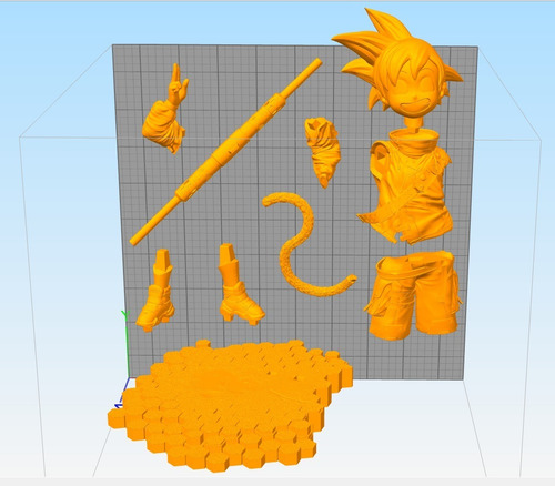 Dragon Ball Young Goku Archivo Stl Para Impresión 3d