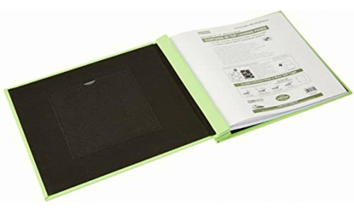 Pioneer 8 Inch By 8 Inch Postbound Fabric Frame Cover Memory Color Citrus Green