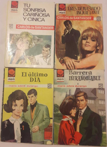 Novelas Románticas Antiguas Amapola X 4 Unidades Lote N° 5