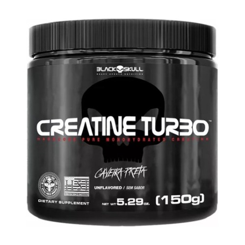 Black Skull Turbo Creatina Creatine Turbo Pote De 150g