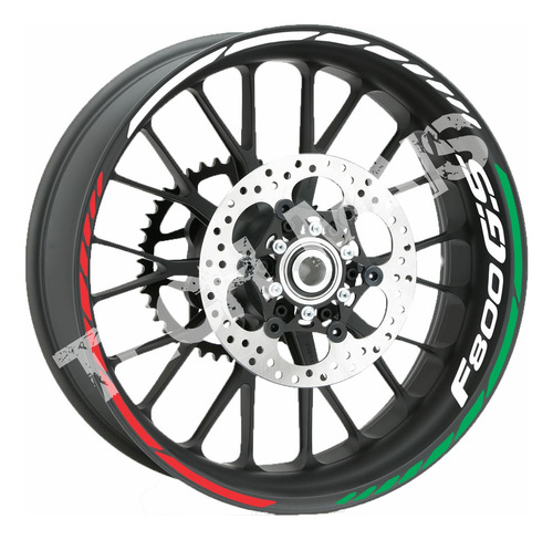 Adesivos Refletivo Roda Frisos Moto Bmw F800gs F 800gs