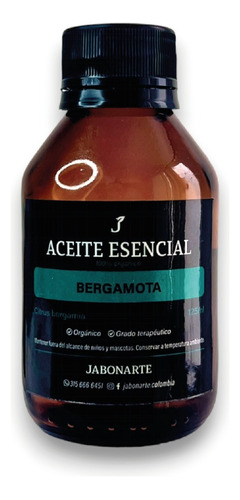 Aceite Esencial De Bergamota 125 Ml - Puro Grado Terapeutico