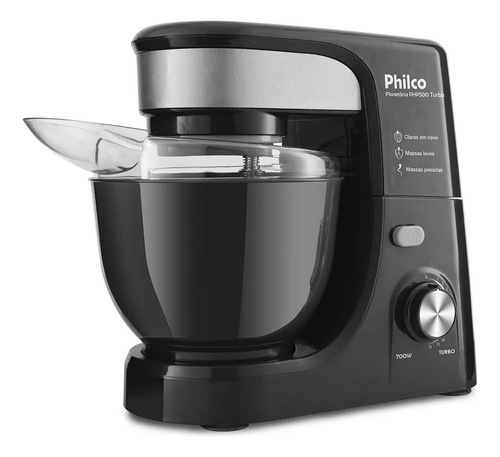Batedeira Planetária Philco Php500p Turbo 700w Preto 220v
