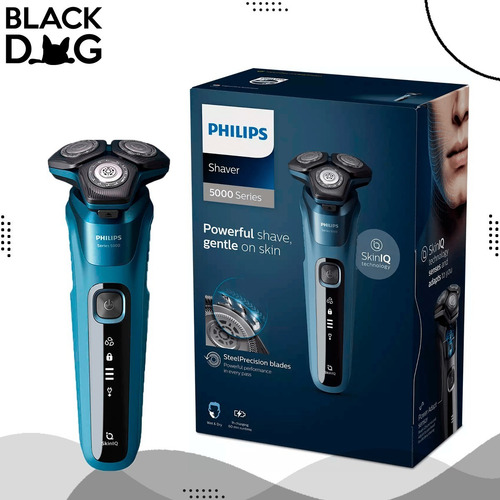 Imagen 4 de 4 de Afeitadora Philips Series 5000 S5582 Azul + Auri
