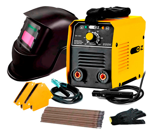 Maquina De Solda  Inversora Com Máscara + Acessórios