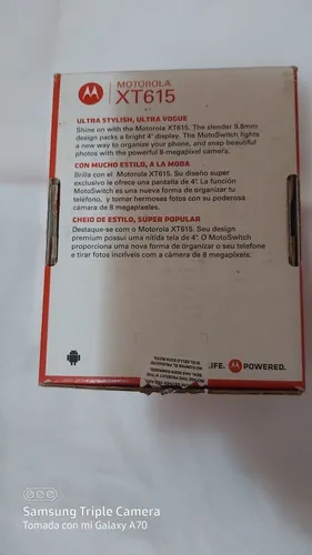 Caja Celular Motorola Xt615. Solo Caja (Usado)