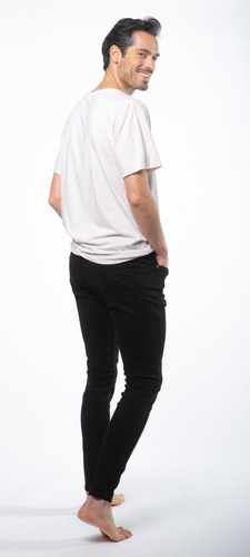 Jean Skinny Color Negro Hombre - Mizu