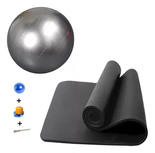 Mat De Yoga Grueso 15mm Pelota De 65mm Bolso