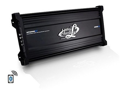 Lanzar Amplifier Car Audio, 4000 Watt, 6 Canales, 2 Ohm, Pue