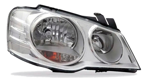 Imagem 2 de 4 de Par Farol Vw Golf 2007 2008 2009 2010 2011 Cromado