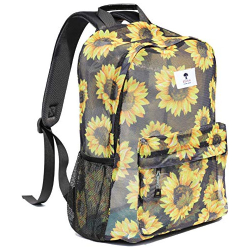 Esvan Mochila De Malla Con Estampado Original Mochila Semitr