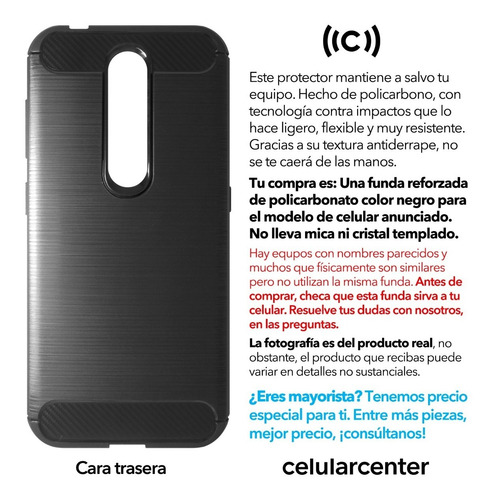 Funda Premium Nokia 4.2 2019 Case Protector Cover Carbono