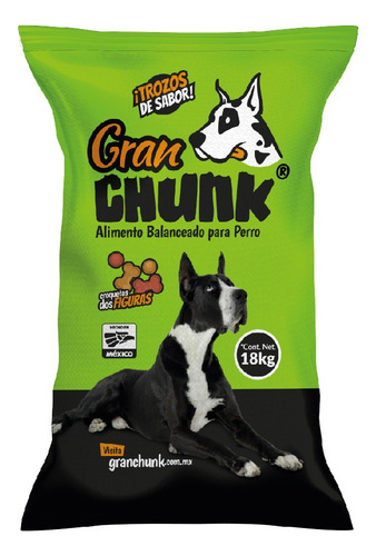 Croqueta Para Perro Adulto Todas Las Razas 18kg Granchunk