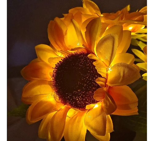 S Lámpara De Girasol Con Luz Nocturna De Girasol En Jarrón