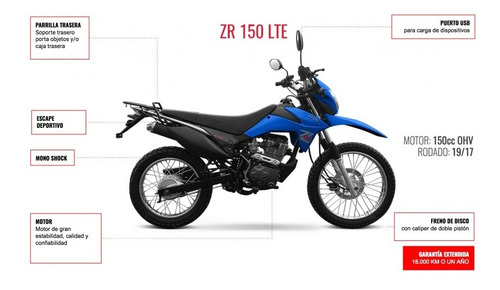Zanella Zr 150 Lt Enduro Cross Xtz Skua Trial Honda