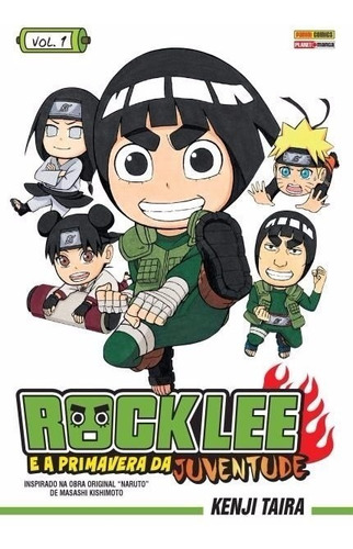 Rock Lee 1! A Primavera Da Juventude! Mangá Panini! Lacrado