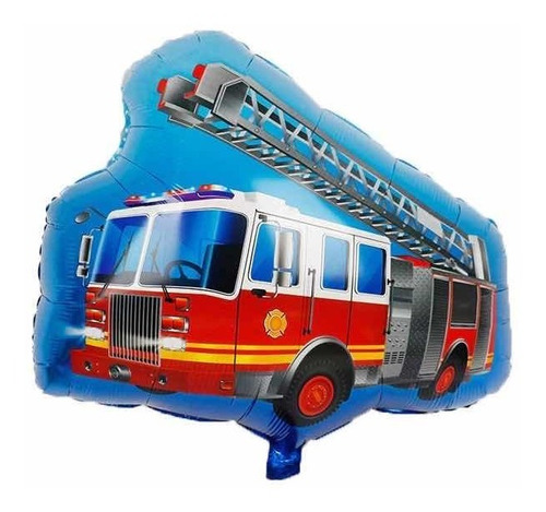 Globo Camion Bomberos - 70 Cm - Fiesta - Universo Mágico