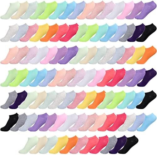 Handepo 100 Pares De Calcetines Tobilleros De Corte Bajo Par