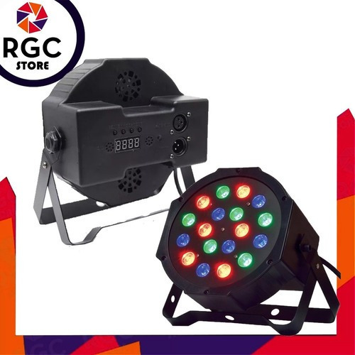 Pack X2 Luz Proton 18 Led Efectos Luces Rgb Audioritmico Dmx Dj Profesional Colores Programable Fiestas Eventos Salon