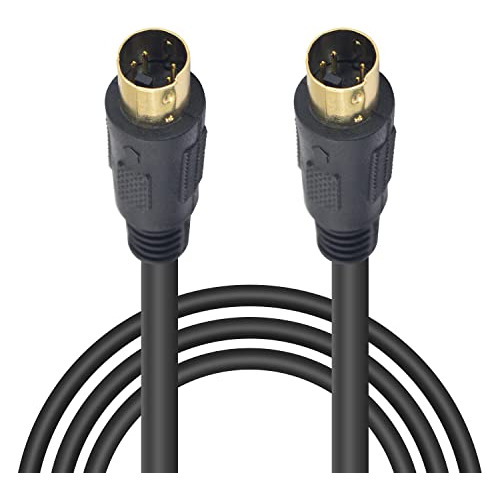 Poyiccot Cable S-video De 9.8 Pies, Mini Din De 4 Pines S-vi